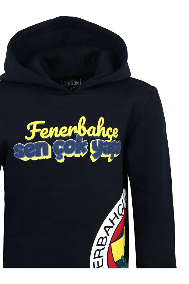 Детское худи для девочек с принтом Child tribun sen long live sweat Fenerbahçe, Fb Laci New — фото 4