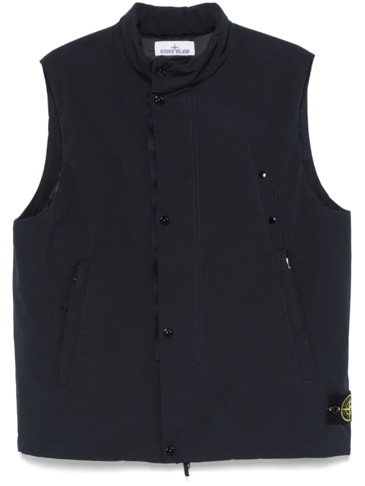 

Stone Island жилет с нашивкой Compass, синий