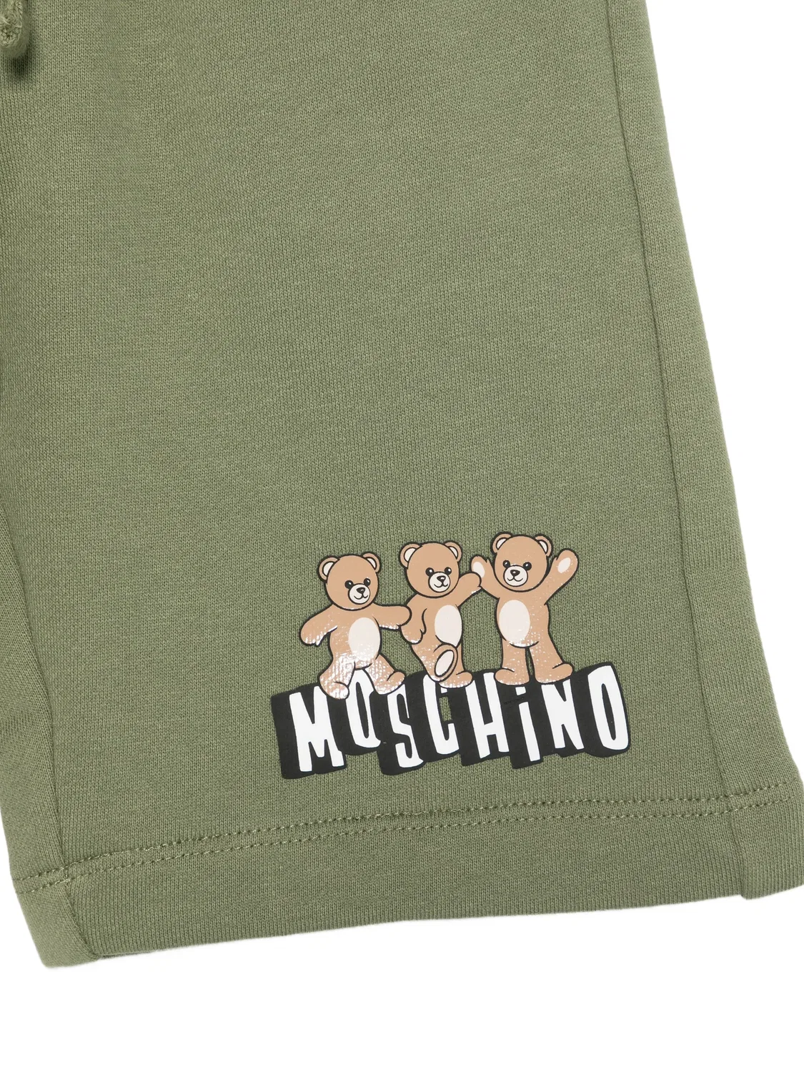 Шорты с кулиской зеленые Moschino, зеленый — фото 2