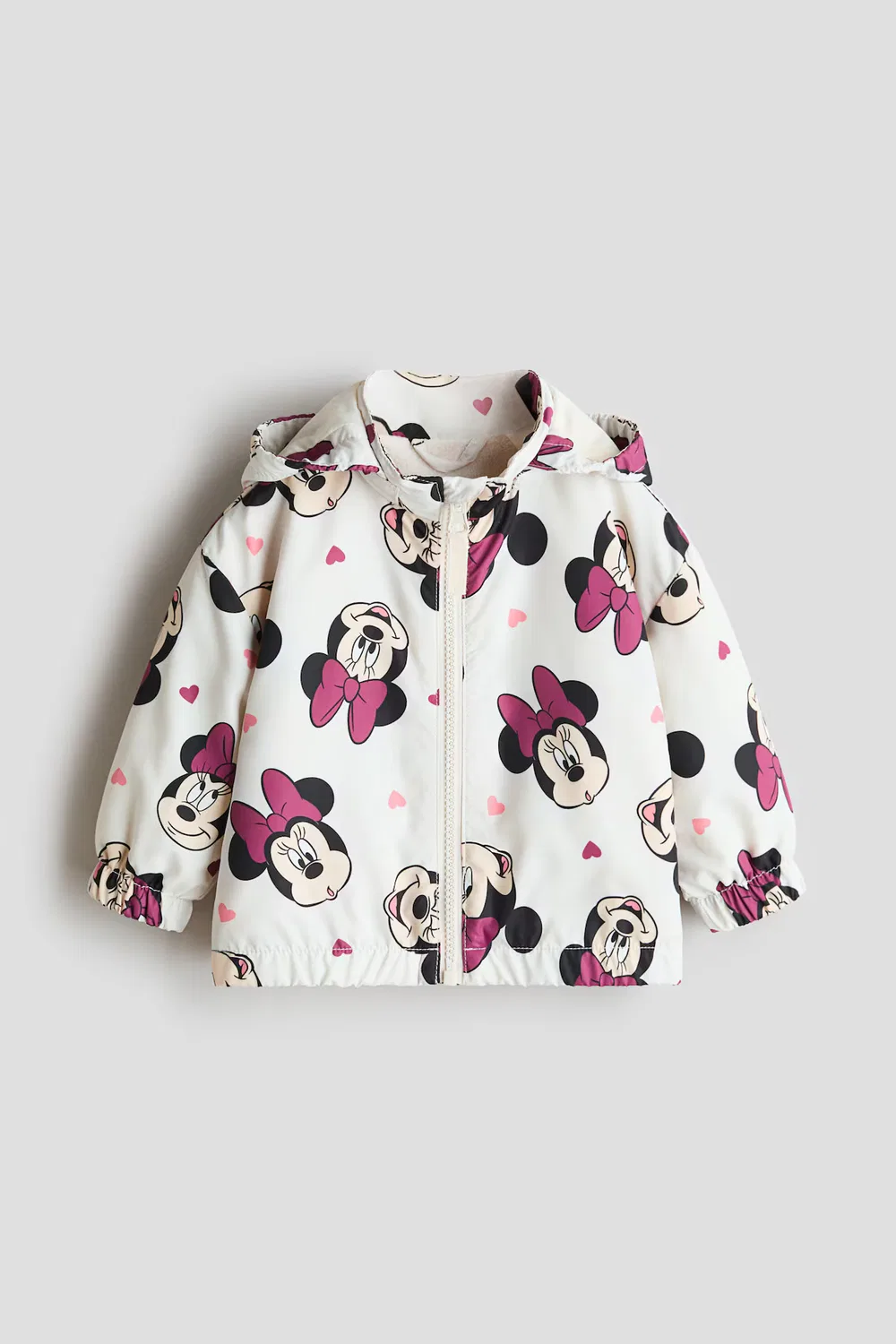 Куртка с флисовой подкладкой H&M, Weiß/Minnie Maus