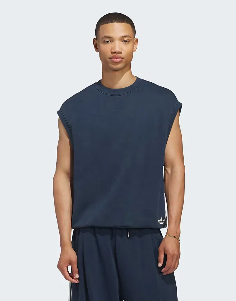 Майка-борцовка Originals Trefoil Adidas Originals, Night Indigo — фото 2