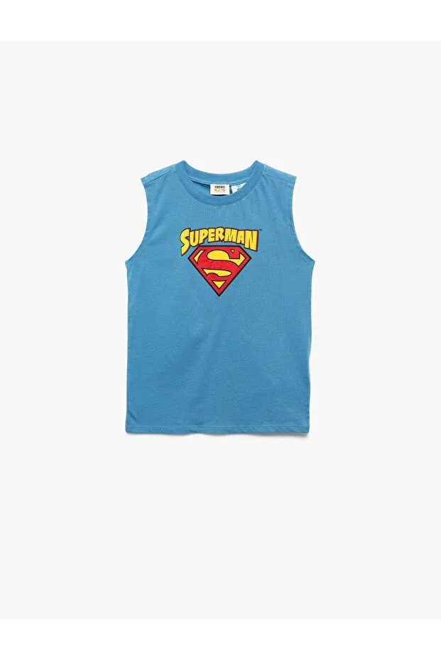 Детская майка для мальчиков с принтом Superman Koton, Blue