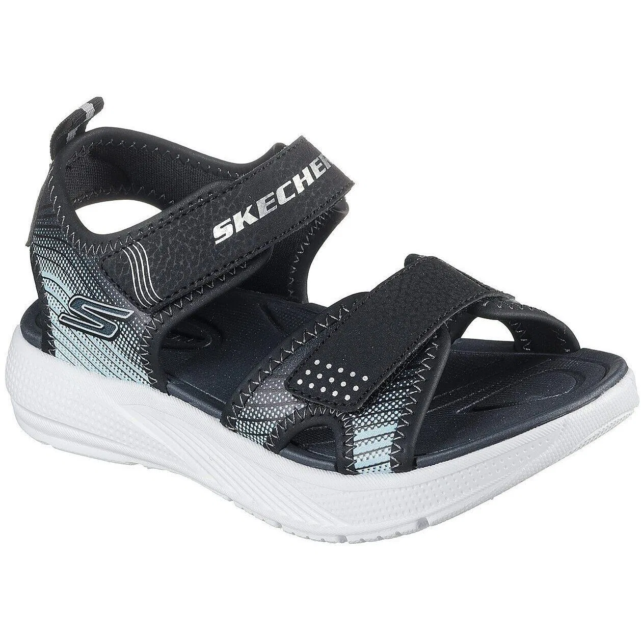 Детские сандалии с синтетическим верхом Microspec-splash Skechers, Schwarz