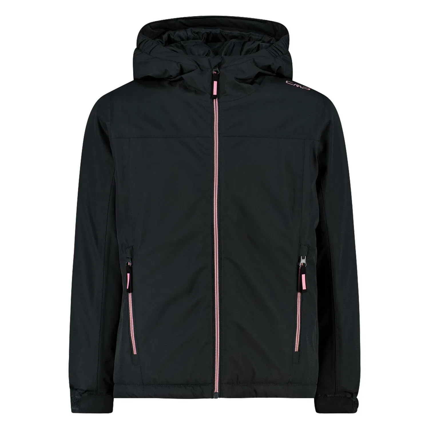 Детская ветрозащитная куртка Kid G Jacket Fix Hood Cmp, Schwarz Stahlgrau