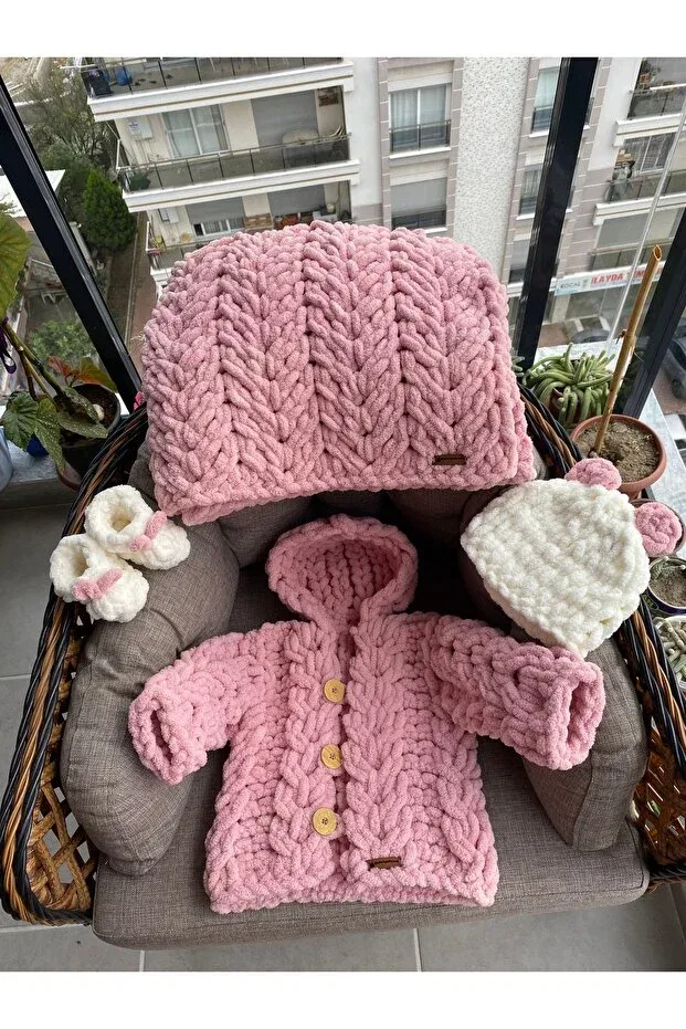 Детский кардиган с длинным рукавом Generic Brands, Pink