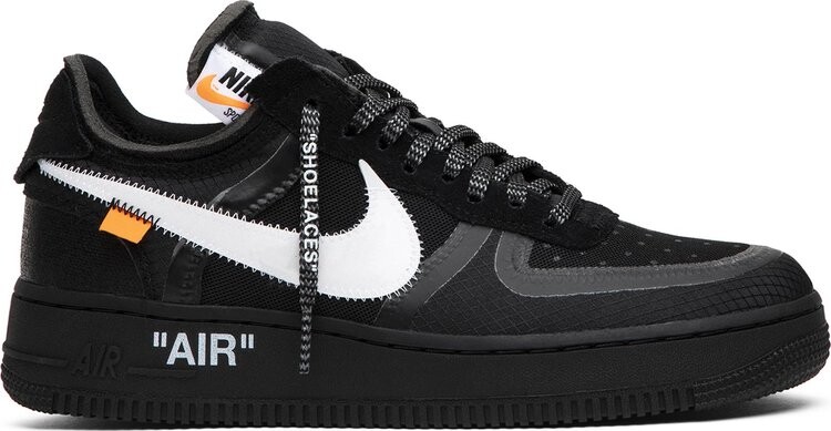 

Кроссовки Nike Off-White x Air Force 1 Low 'Black', черный