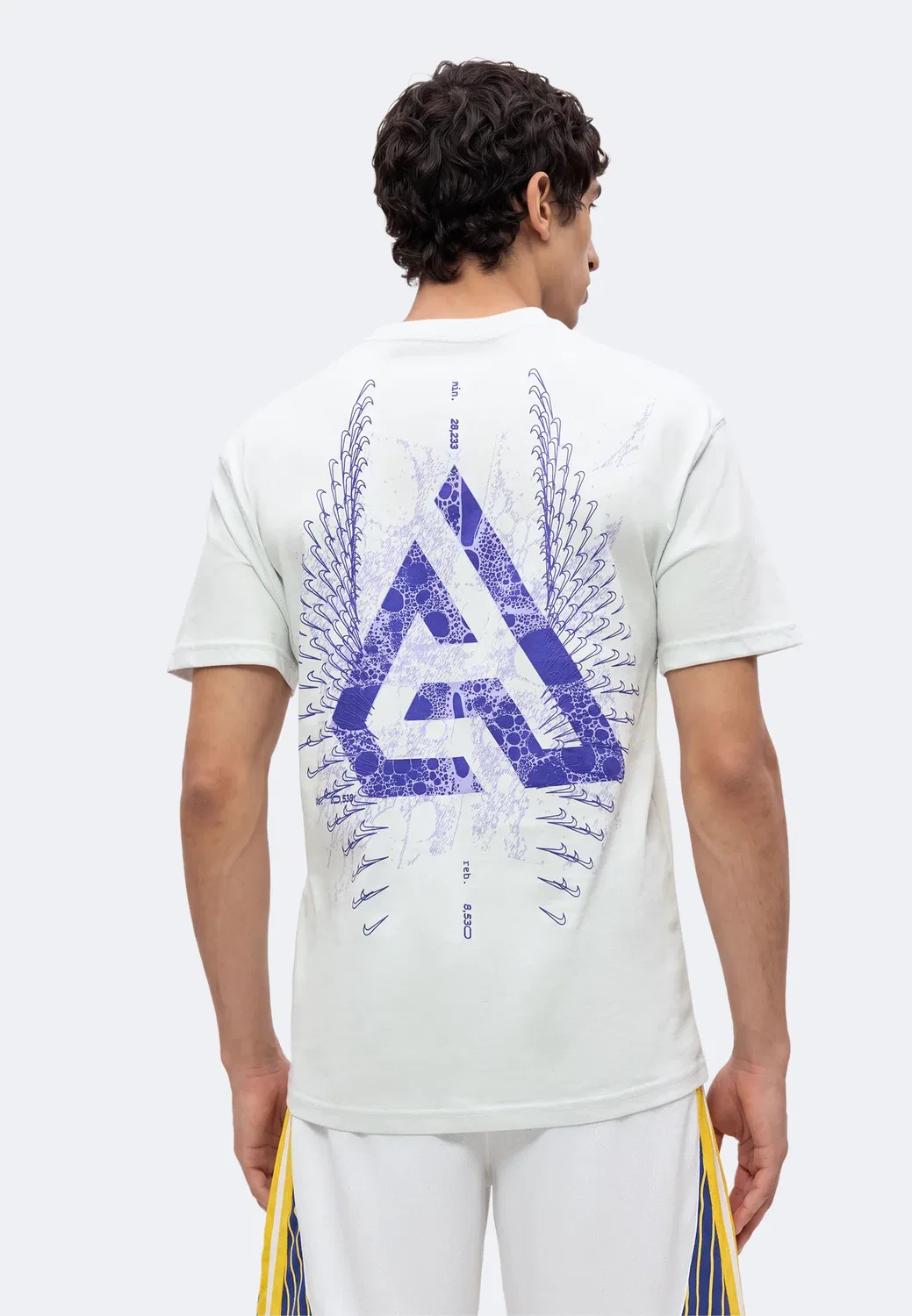 Футболка Giannis tee m90 summit - с принтом Nike Performance, Off White