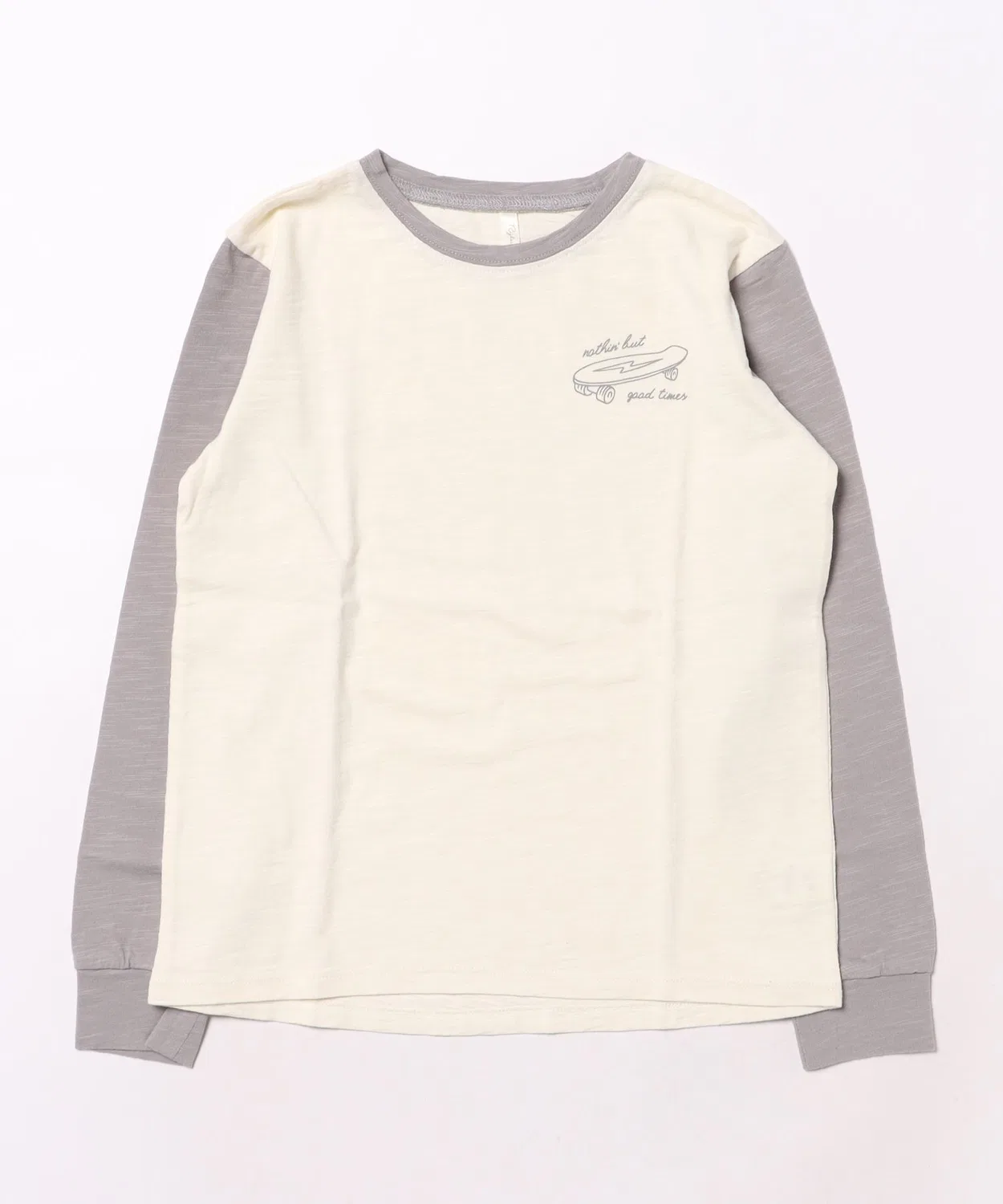 Детский лонгслив с длинным рукавомRylee + Cru, Ivory