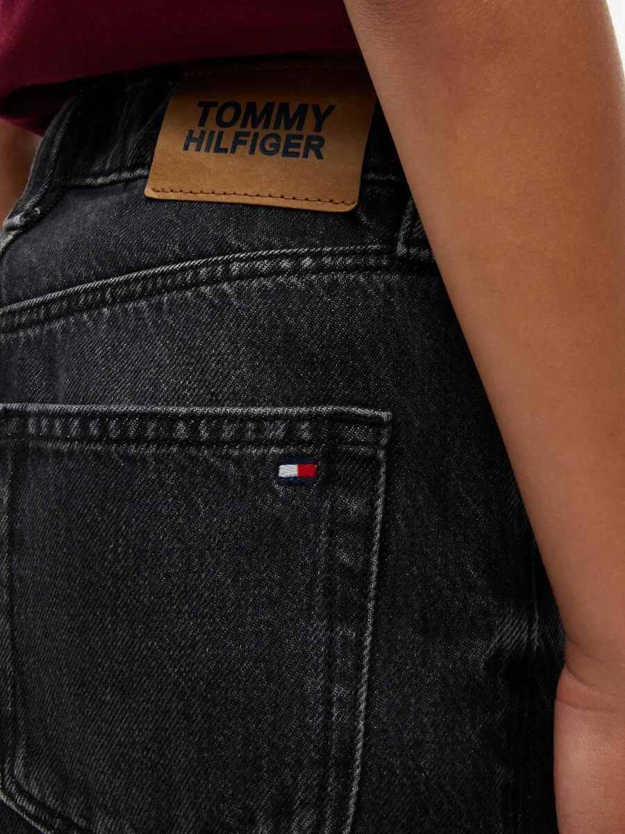 Джинсы TOMMY HILFIGER Barrel Jeans из черного денима — фото 3