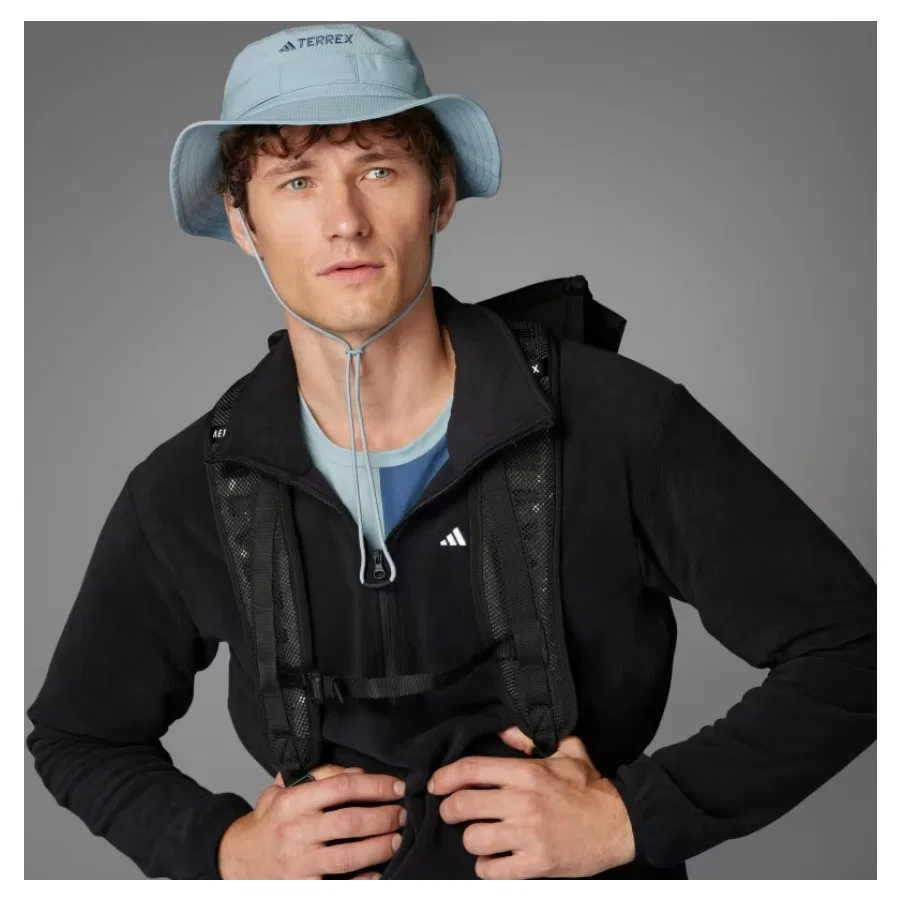 Свитшот с полузастежкой-молнией Multi Essentials adidas, Черный — фото 4