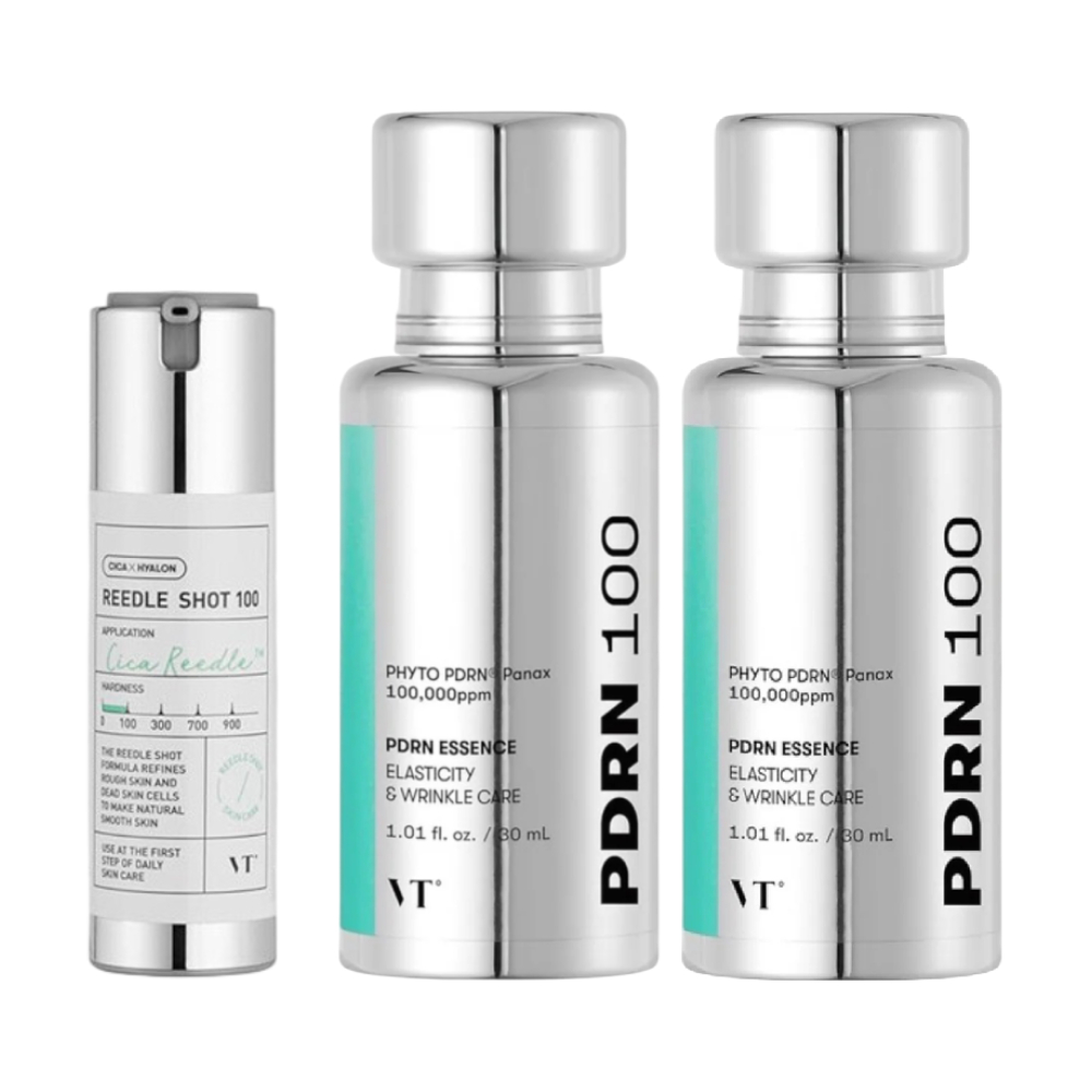 Набор эссенций VT PDRN Essence 100 + Reedle Shot 100, 30 мл + 30 мл + 10 мл