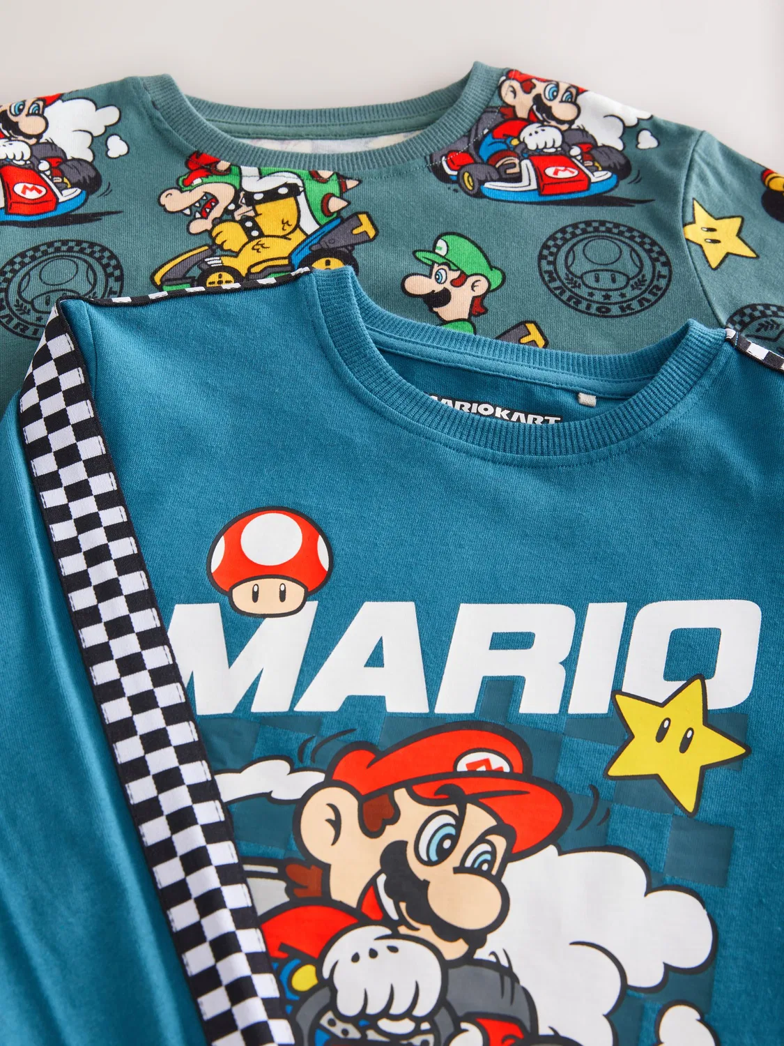 Пижама Mario Kart зеленая/синяя, 2 шт Next — фото 4