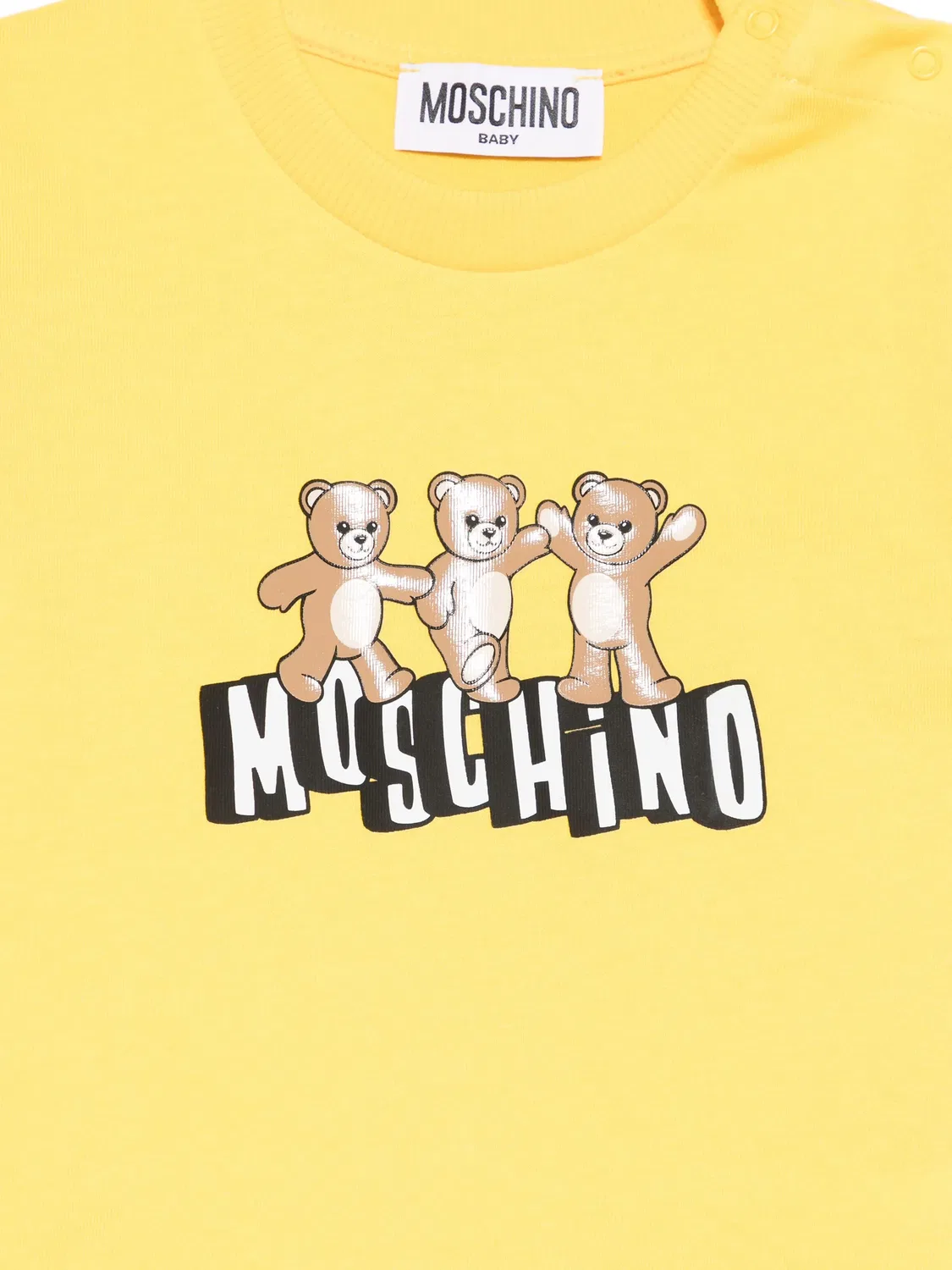 Футболка с принтом медведя Тедди Moschino, желтый — фото 2