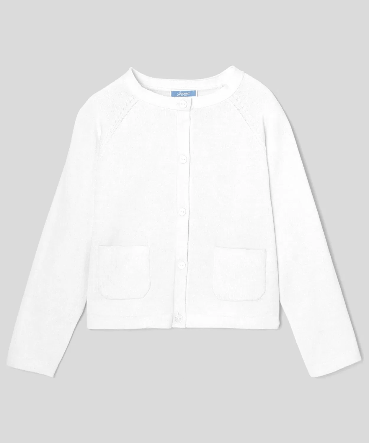Детский кардиган с длинным рукавомJacadi, White