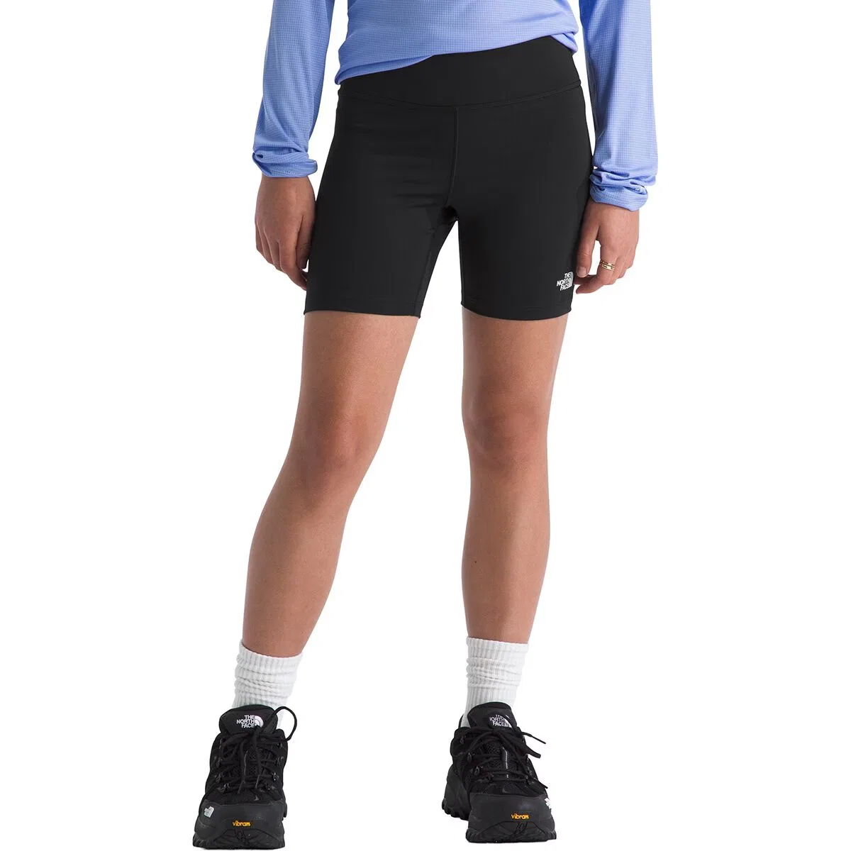 Детские шорты для девочек с широким поясом Flex 5in Tight Short The North Face, TNF Black