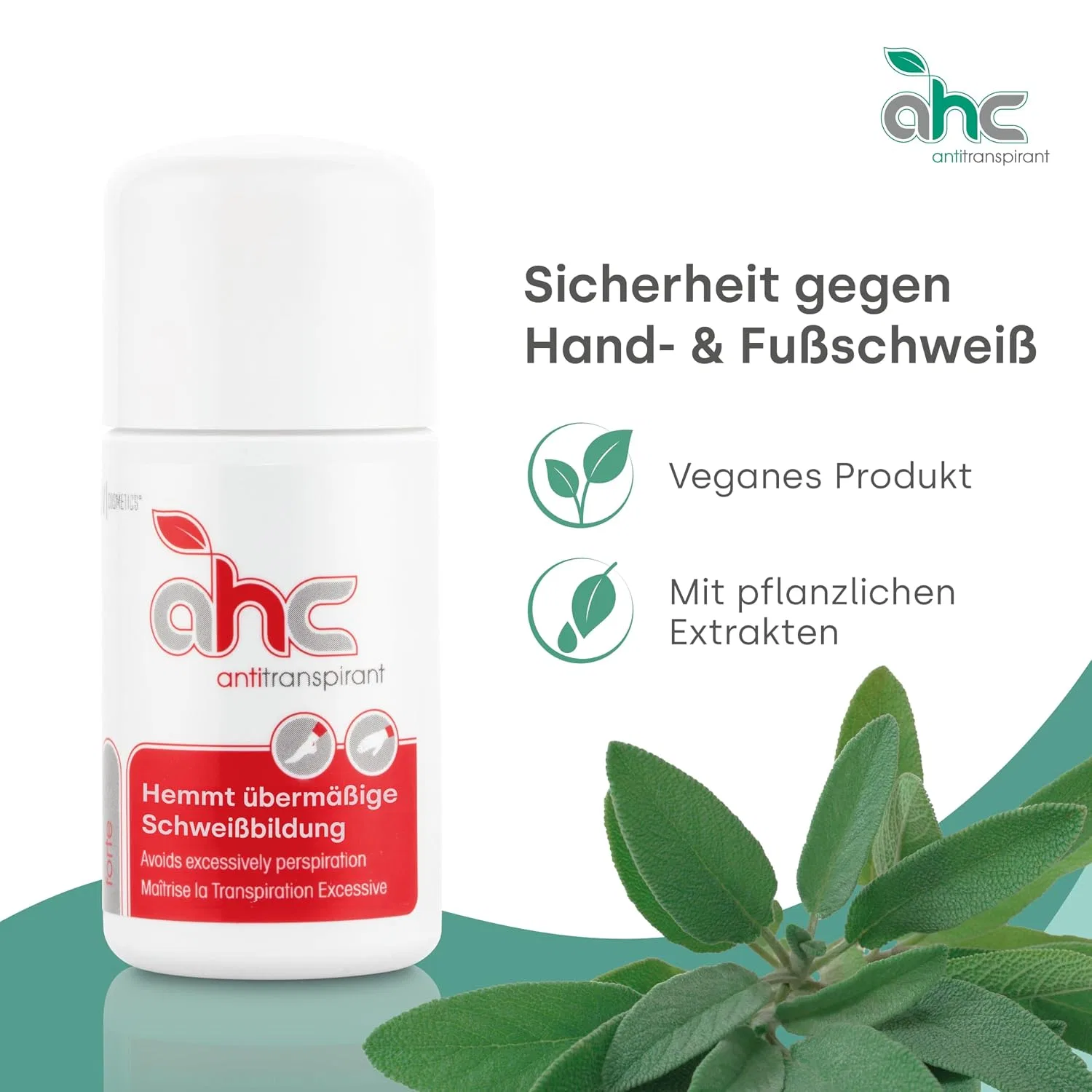 Антиперспирант AHC forte с экстрактами растений, 30 мл, Капельница Jv Cosmetics — фото 2