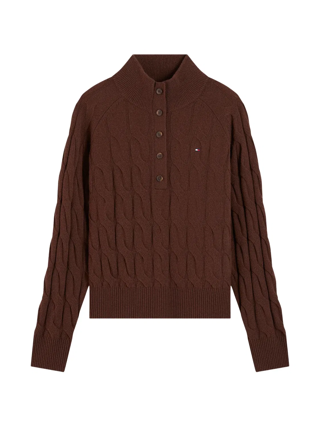 Tommy Hilfiger Кардиган в технике «косы» коричневый