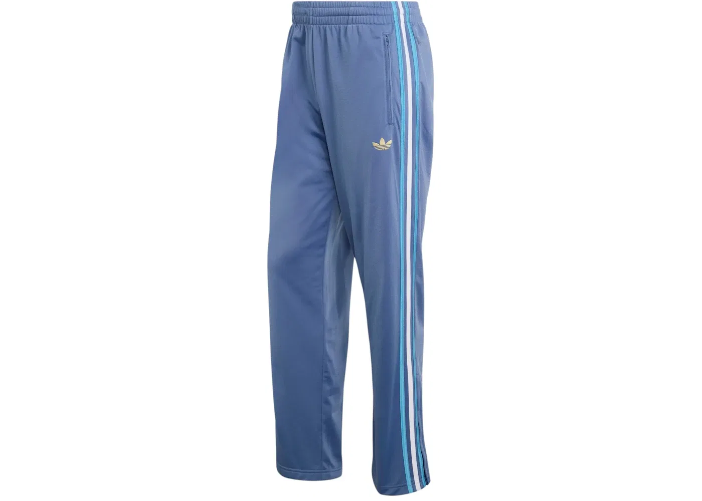 Мужские спортивные штаны с полосками Adidas Firebird Track Pants, Crew Blue Light Blue White