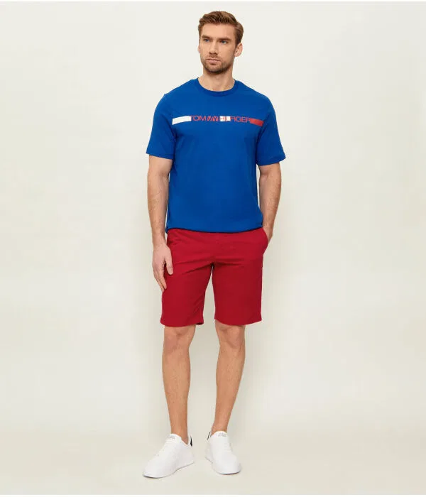 Мужские шорты чинос Slim Fit Denton Tommy Hilfiger, красный — фото 2
