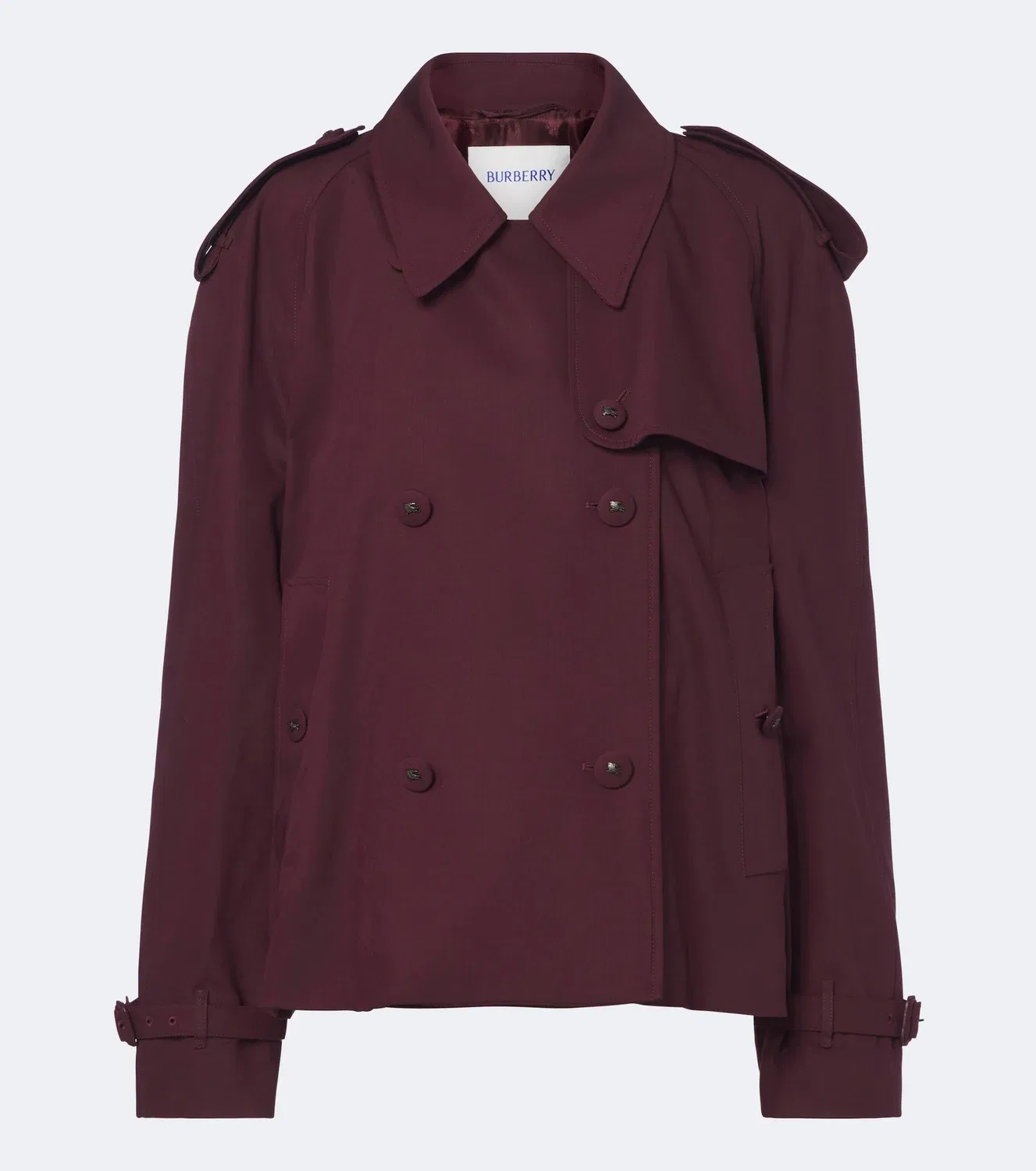 Тренч Mayfair из шерстяного твила, Burberry, бордовый