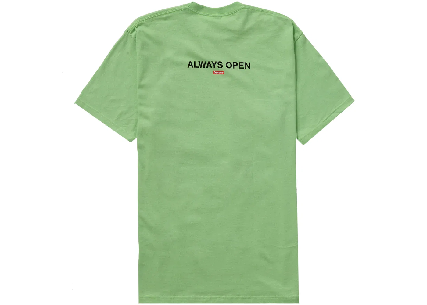 Мужская футболка с принтом Supreme Tee, Lime — фото 2