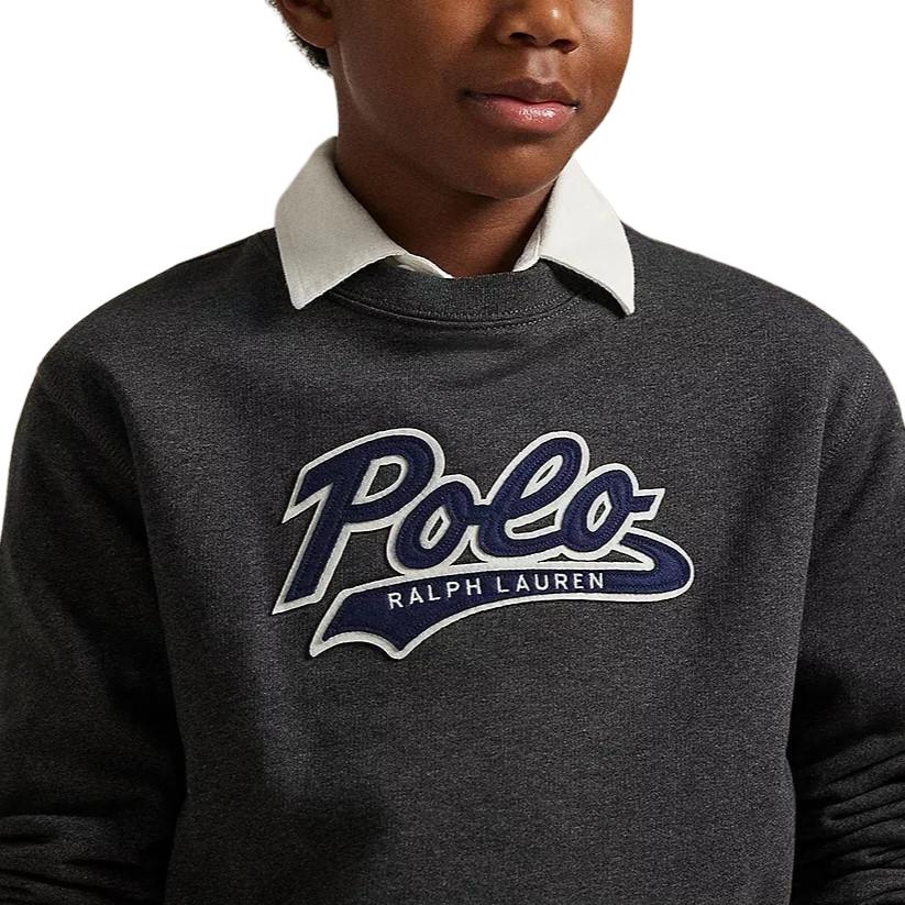 Детская толстовка FW25 Polo Ralph Lauren, серый — фото 4