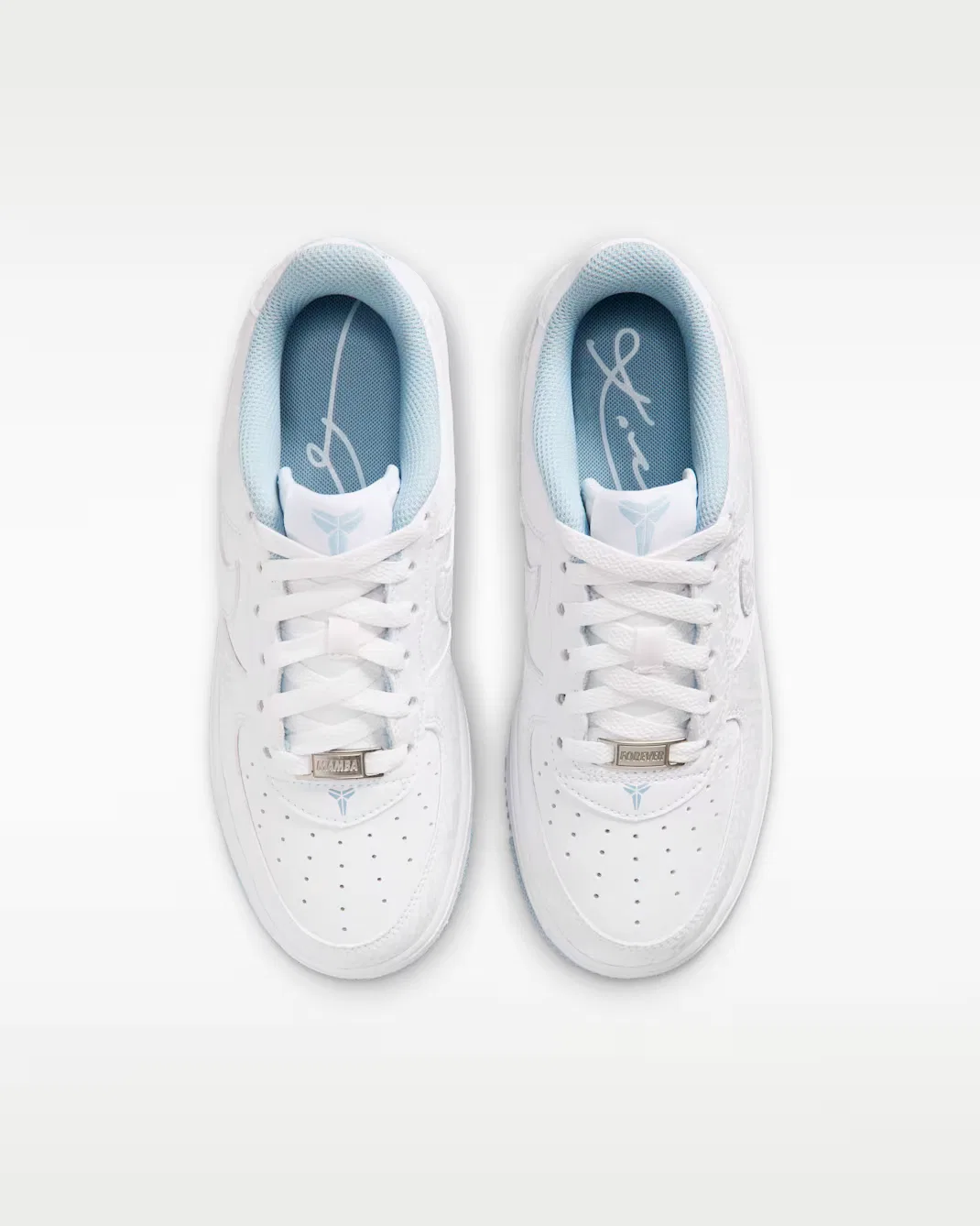 Кроссовки для детей постарше Nike Air Force 1 Low, White/Armory Blue/White — фото 4