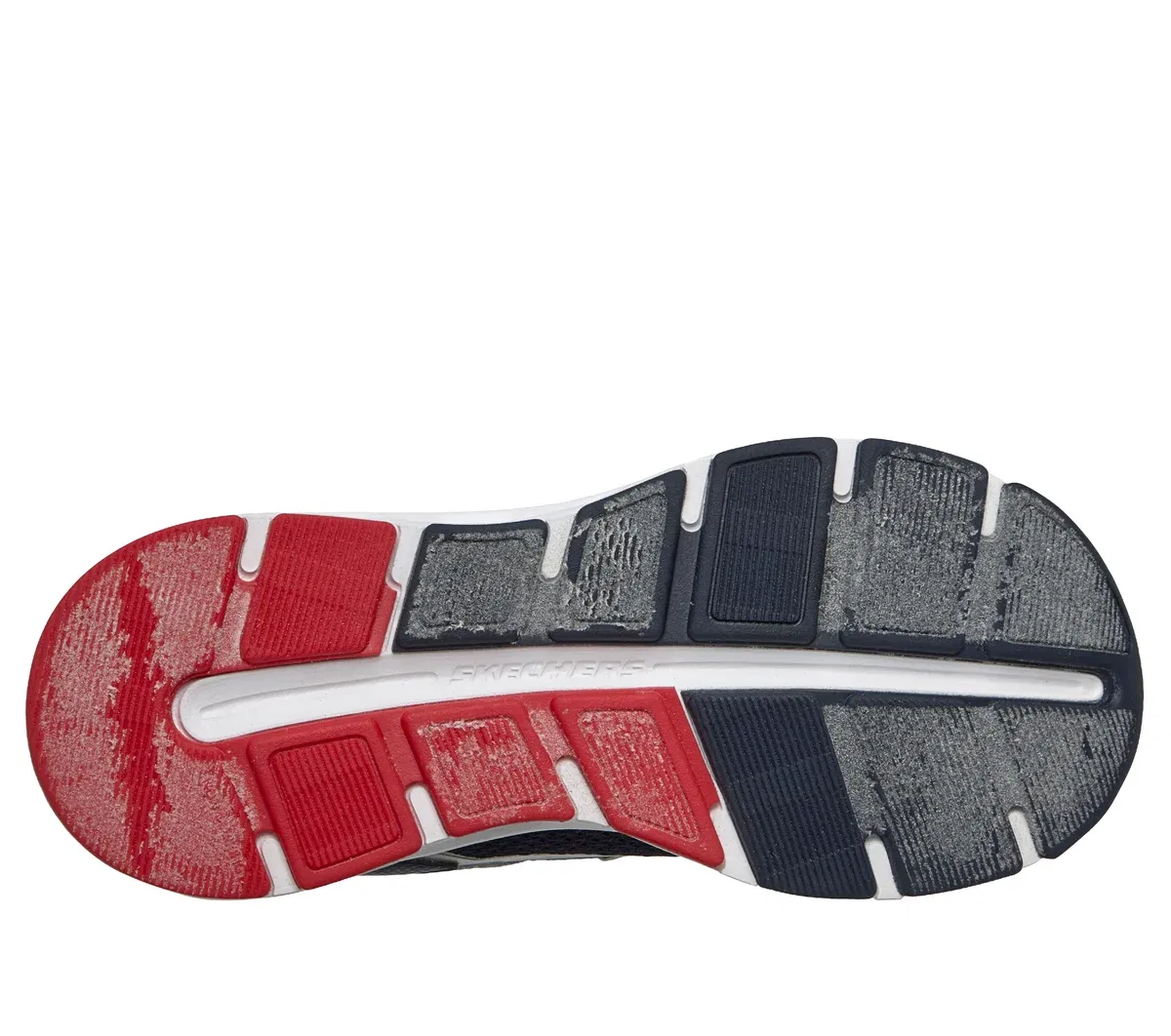 Детские кроссовки Glide-Step Plus - Flux-Blast Skechers, серебристый/тёмно-синий — фото 3