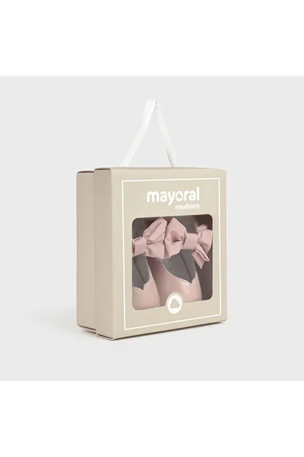Детские балетки для девочек из искусственной кожи Mayoral, Pink — фото 4