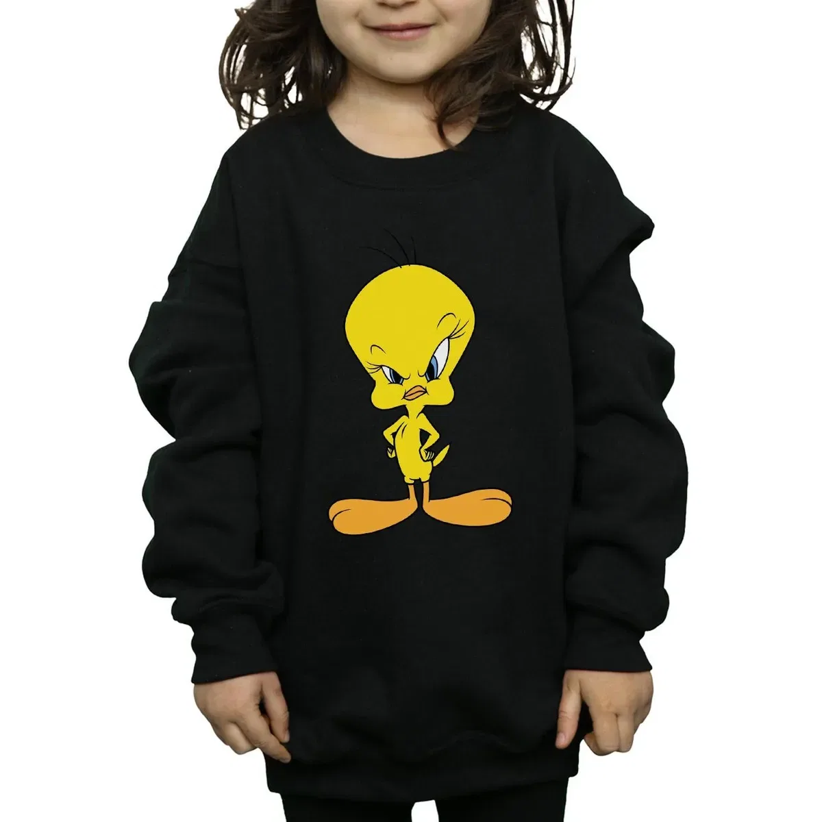 Свитшот с принтом Tweety Looney Tunes, Black — фото 3