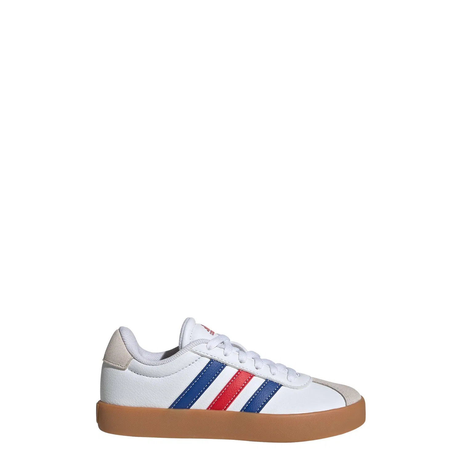 Детские кроссовки из замши VL Court 3.0 Adidas, Weiss — фото 2