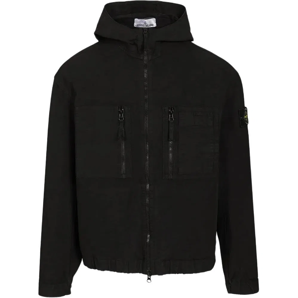 Детская куртка с капюшоном Black Stone Island, Черный