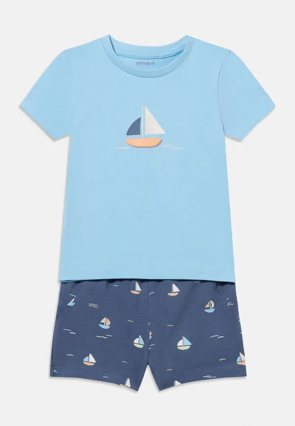 Комплект из шорт и топа с принтом, Nbmvacion set, Name It, Airy Blue, синий — фото 3