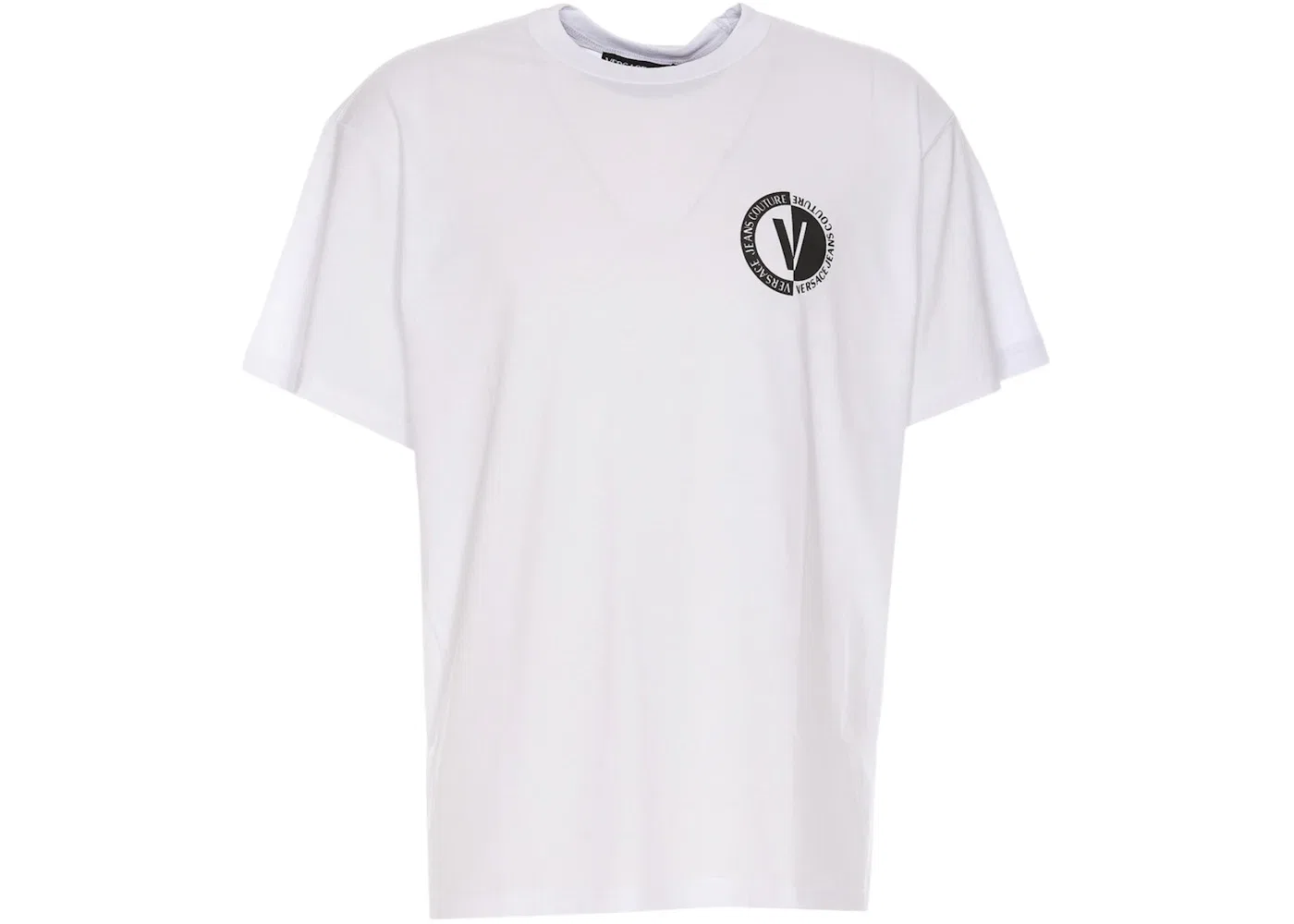 Мужская футболка с контрастным логотипом Versace, White