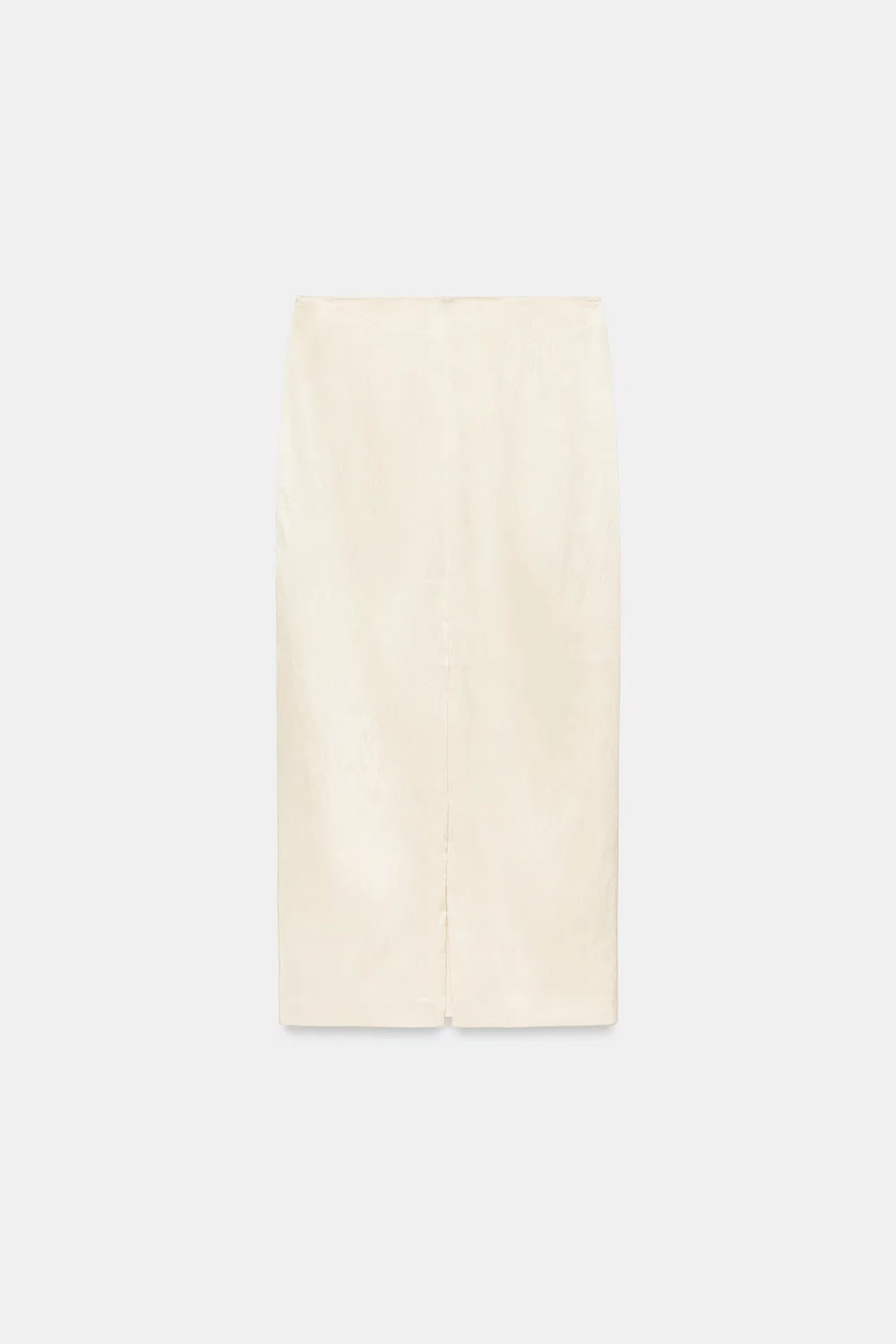Атласная юбка миди ZARA, Beige — фото 3