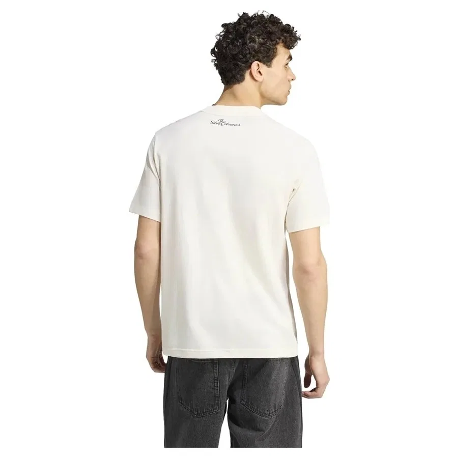 Футболка с длинным рукавом Mercedes-AMG Petronas Formula 1 Team Silver Arrows 1955 Graphic Tee adidas, Белый — фото 3