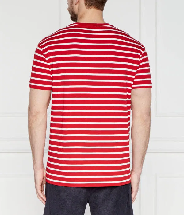 Мужская футболка хлопковая T-Shirt Polo Ralph Lauren, красный — фото 4