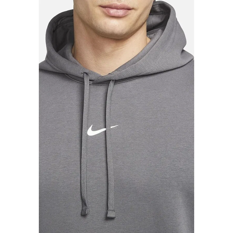 Свитшот мужской с капюшоном и флисом Nike Sportwear Pullover Hoodie Grey, Серый — фото 4