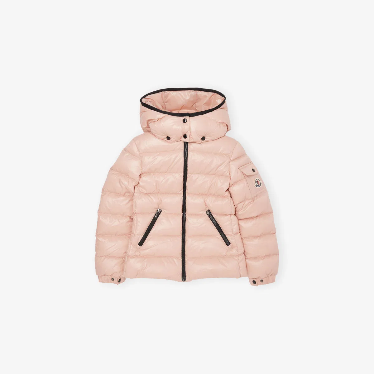 Пуховая куртка Bady с капюшоном, возраст 4-14 лет Moncler, розовый