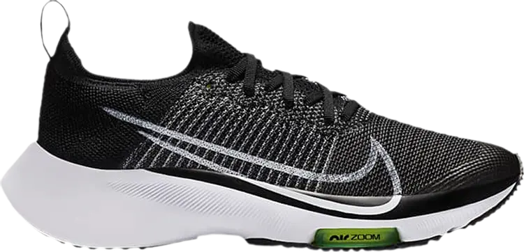 

Кроссовки Nike Air Zoom Tempo Flyknit GS 'Black White Volt', черный