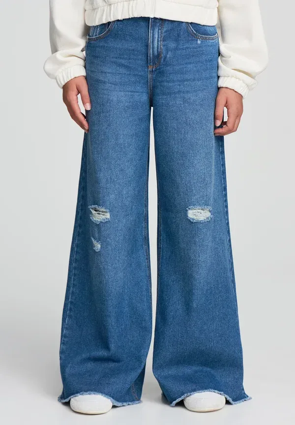 Брюки джинсовые Super con strappi Terranova Denim Medio, синий — фото 2