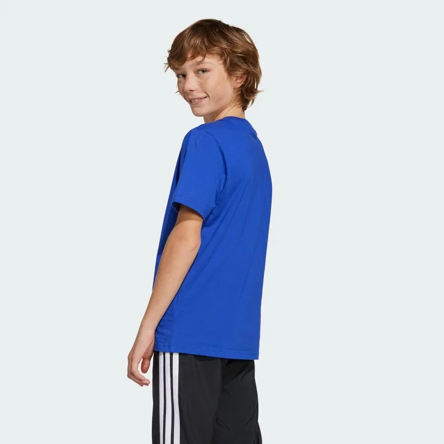 Детская футболка с принтом Messi Name And Number Graphic Tee adidas, Синий — фото 2