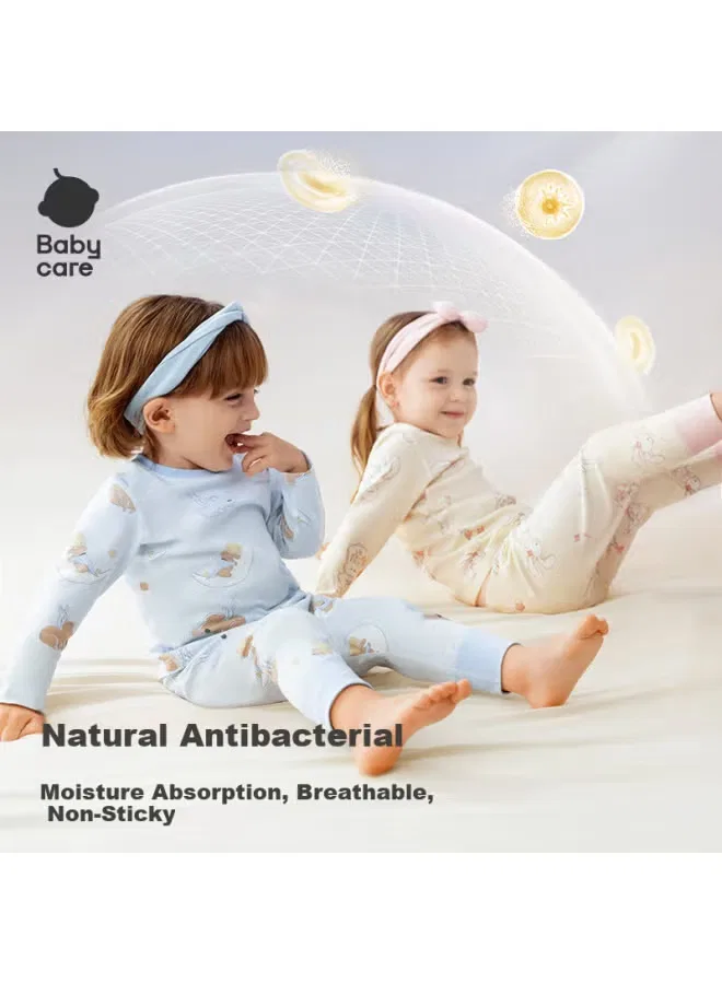 Домашний комплект из хлопка с принтом луна и коала Babycare, коричневый — фото 2