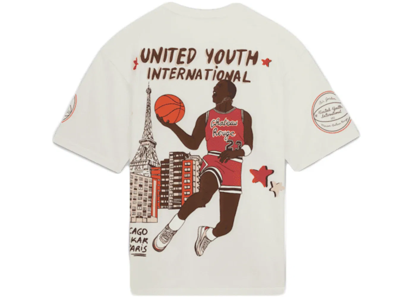 Мужская футболка с принтом Jordan x Maison Chateau Rouge T-Shirt, White — фото 2