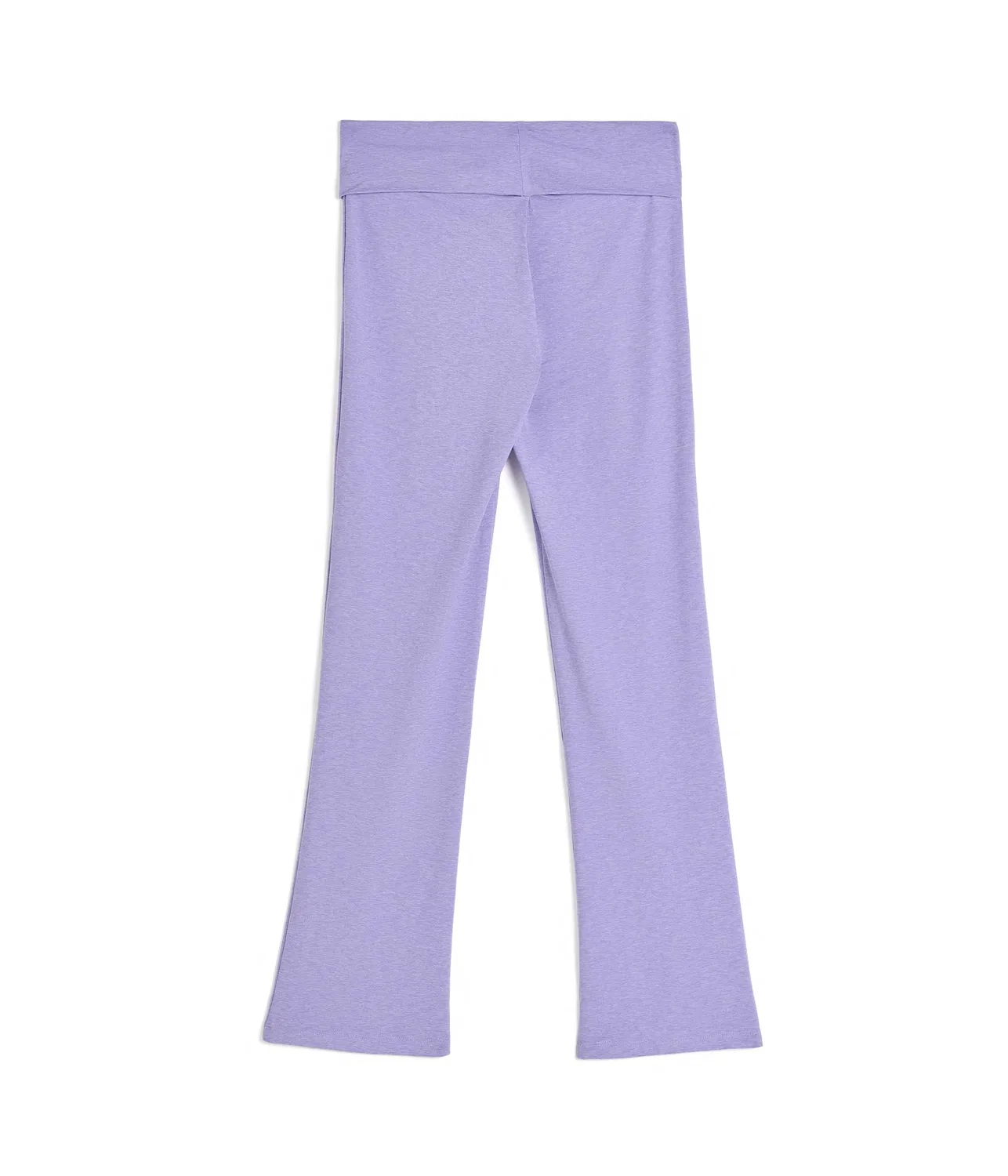 Брюки-клеш с отложным поясом (для детей постарше) Adidas Kids, Lilac Melange — фото 2