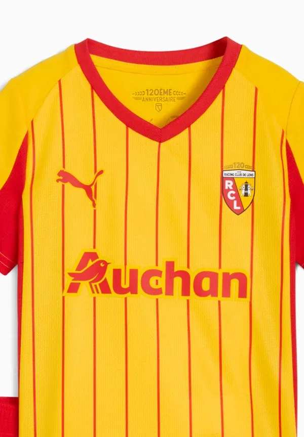 Футбольный комплект из футболки и шорт Heimtrikot-minikit Puma, Pele Yellow/Red, красный/желтый — фото 3