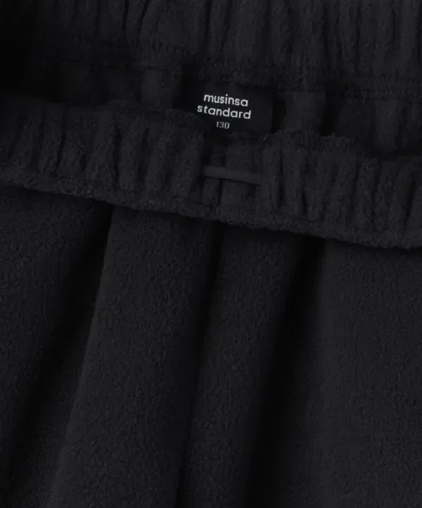 Тренировочные штаны Polar Fleece, Musinsa Standard Kids, черный — фото 4