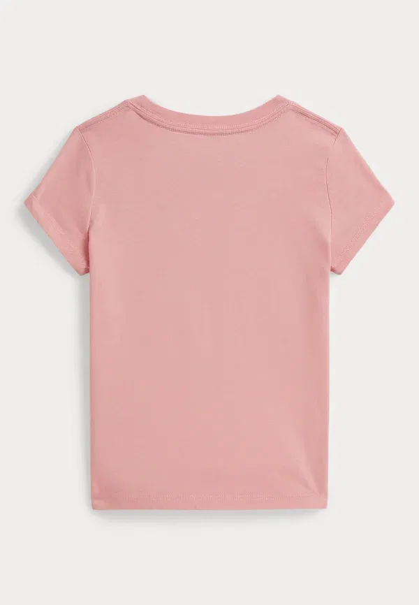 Футболка с принтом Polo bear cotton jersey tee 2-6y Polo Ralph Lauren, Adirondack Rose — фото 2