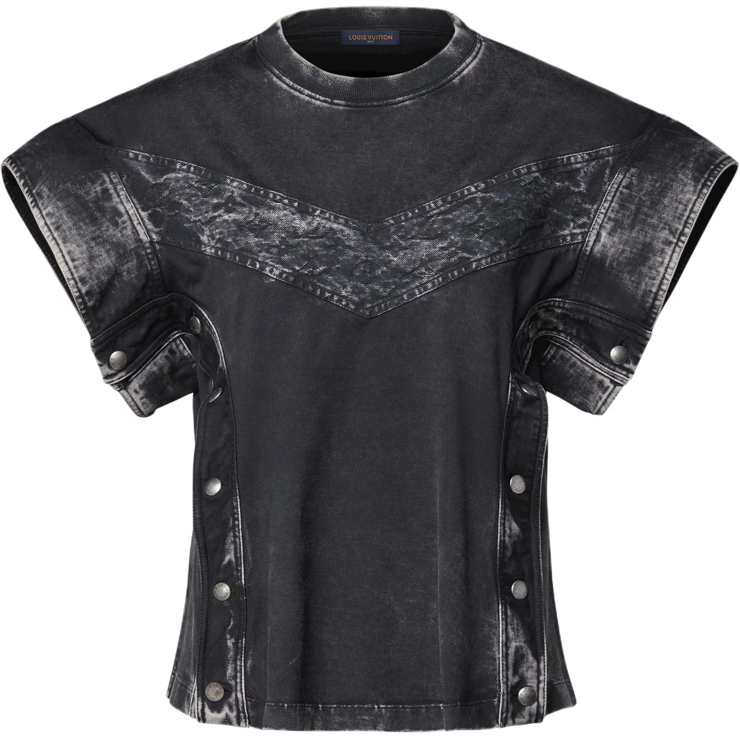 Женская футболка с круглым вырезом Black, LOUIS VUITTON