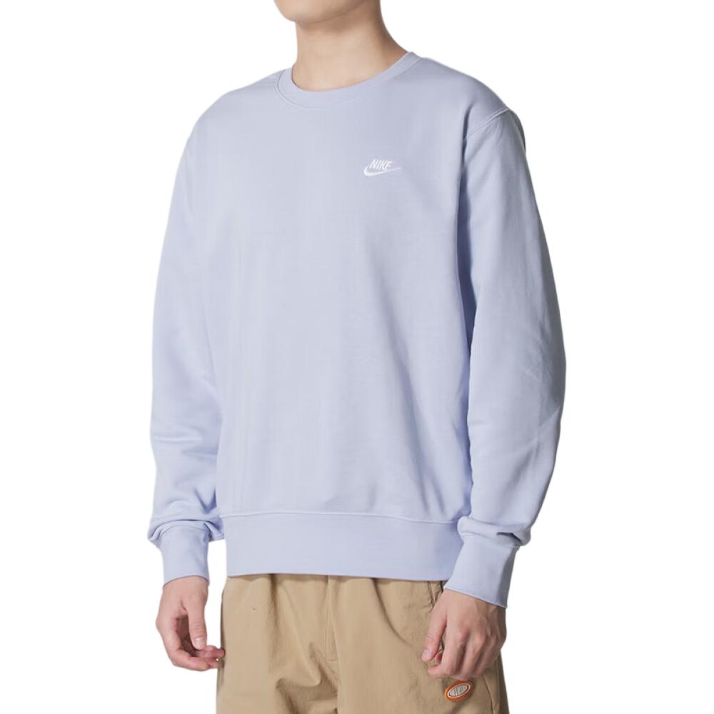Толстовка мужская с круглым вырезом, умеренная посадка, Regular Nike, синий (comes with 3 pack nike socks) — фото 3